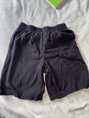 Wonderkids Black Elastic-Waist Shorts